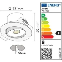 Set Di 5 Faretti Da Incasso A LED Orientabili Valence 8W Equ. 75W Température De Couleur: Bianco Caldo 3000K 10 Set Di 5 Faretti Da Incasso A LED Orientabili Valence 8W Equ. 75W Température De Couleur: Bianco Caldo 3000K -Negozio al dettaglio Paulmann 26694697 4