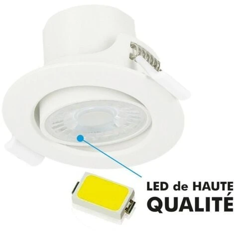 Set Di 10 Faretti Da Incasso A LED Orientabili Valence 8W Equ. 75W Température De Couleur: Bianco Caldo 3000K 5 Set Di 10 Faretti Da Incasso A LED Orientabili Valence 8W Equ. 75W Température De Couleur: Bianco Caldo 3000K - immagine 3