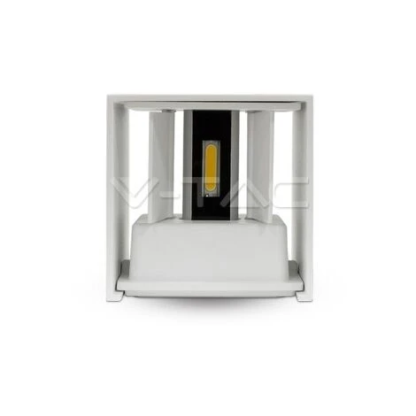 Lampada Da Muro Doppio Led COB 6W IP65 Quadrata Colore Bianco V-TAC VT-759 3000K 4 Lampada Da Muro Doppio Led COB 6W IP65 Quadrata Colore Bianco V-TAC VT-759 3000K - immagine 2
