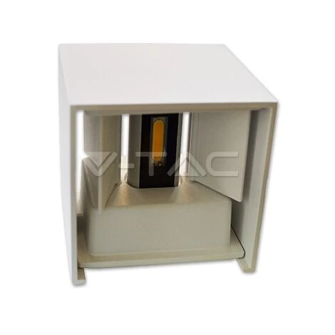 Lampada Da Muro Doppio Led COB 6W IP65 Quadrata Colore Bianco V-TAC VT-759 3000K 5 Lampada Da Muro Doppio Led COB 6W IP65 Quadrata Colore Bianco V-TAC VT-759 3000K - immagine 3