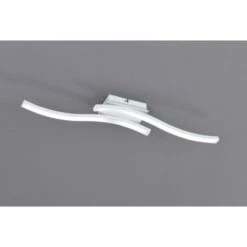 Route Plafoniera Led 2 Bacchette Ondulate Bianca L. 54cm R62472131