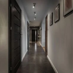 B.K.Licht Faretto Da Parete O Soffitto Orientabile, Attacco Per Lampadina GU10 Non Inclusa, Plafoniera In Metallo Nero Opaco, Lampada Da Soffitto Per Ingresso, Applique Per Camera Da Letto O Corridoio -Negozio al dettaglio Paulmann 28497398 5