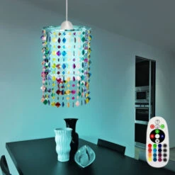 Plafoniera A Sospensione Per Bambini TELECOMANDO Luce Di Cristallo Dimmerabile In Un Set Di Lampadine LED RGB -Negozio al dettaglio Paulmann 28661945 3