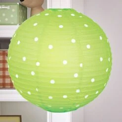 Sfera Lampada A Sospensione A Soffitto Design Rockabilly Lampada A Pendolo Verde Bianco Punteggiato -Negozio al dettaglio Paulmann 28662550 3
