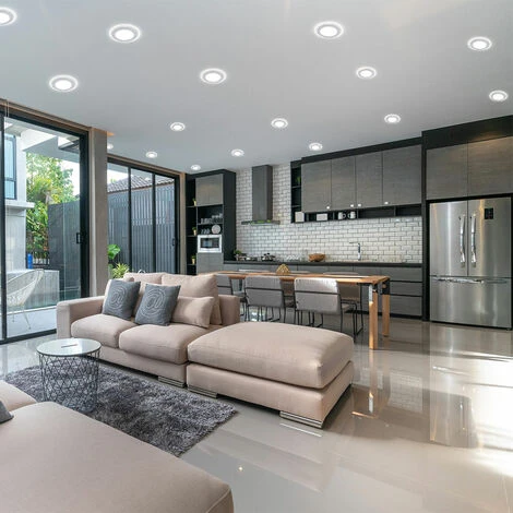 Set Di 4 Faretti Da Incasso A LED Faretti Soggiorno Illuminazione Spot Lampade Corridoio Plafoniere Da Parete 3 Set Di 4 Faretti Da Incasso A LED Faretti Soggiorno Illuminazione Spot Lampade Corridoio Plafoniere Da Parete - immagine 2