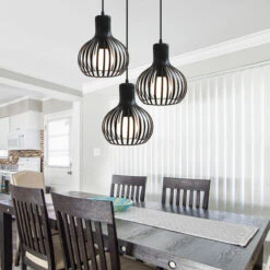 Lampadari A Sospensione Retrò Lampadario Creativo Regolabile In Altezza 3 Luci Plafoniere Industriale Antica Presa E27 Nero -Negozio al dettaglio Paulmann 28894022 4