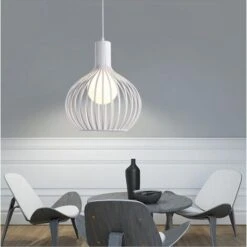 Lampadari A Sospensione Industriale Bianca Luce Sospesa Vintage Luce Pendente Retrò Lampadario Antico Per Soggiorno Camera Da Letto Del Caffè E27
