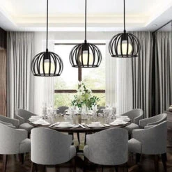 Luce Sospesa In Ferro Lampadari A Sospensione Stile Industriale Lampadario Retrò Luce Pendente Creativa In Metallo Plafoniera Vintage Installazione Facile -Nero E27 -Negozio al dettaglio Paulmann 28899172 3