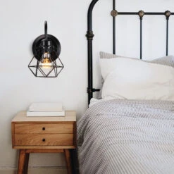 Applique Da Parete Diamante Retrò Luce A Muro A Gabbia Vintage Lampada Da Parete Industriale Creativa (Nero) 9 Applique Da Parete Diamante Retrò Luce A Muro A Gabbia Vintage Lampada Da Parete Industriale Creativa (Nero) -Negozio al dettaglio Paulmann 28956602 3