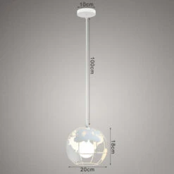 Lampadari A Sospensione Retro Creativa Lampadari A Sospensione Vintage Luce Pendente A Sospensione In Metallo Per Camera Da Letto Cafe Bar Bianca -Negozio al dettaglio Paulmann 28957159 5