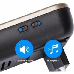 2 CAMPANELLI SENZA FILI WIRELESS DIGITALE IP44 PORTE CASA UFFICIO AIGOSTAR NERO ORO -Negozio al dettaglio Paulmann 28961246 5