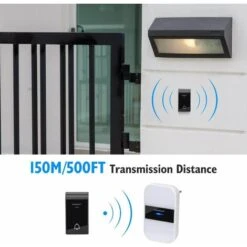 2 CAMPANELLI SENZA FILI WIRELESS DIGITALE IP44 PORTE CASA UFFICIO AIGOSTAR NERO BIANCO 11 2 CAMPANELLI SENZA FILI WIRELESS DIGITALE IP44 PORTE CASA UFFICIO AIGOSTAR NERO BIANCO -Negozio al dettaglio Paulmann 28961251 5