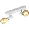 B.K.Licht Lampada Da Soffitto Con 2 Faretti Orientabili, Adatta Per 2 Lampadine E27 Non Incluse Max 60W, Metallo Bianco, Plafoniera Percucina, Lampadario Stile Industriale Contemporaneo Per Camera IP2 2 B.K.Licht Lampada Da Soffitto Con 2 Faretti Orientabili, Adatta Per 2 Lampadine E27 Non Incluse Max 60W, Metallo Bianco, Plafoniera Percucina, Lampadario Stile Industriale Contemporaneo Per Camera IP2 -Negozio al dettaglio Paulmann 29666123 1