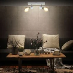 B.K.Licht Lampada Da Soffitto Con 2 Faretti Orientabili, Adatta Per 2 Lampadine E27 Non Incluse Max 60W, Metallo Bianco, Plafoniera Percucina, Lampadario Stile Industriale Contemporaneo Per Camera IP2 9 B.K.Licht Lampada Da Soffitto Con 2 Faretti Orientabili, Adatta Per 2 Lampadine E27 Non Incluse Max 60W, Metallo Bianco, Plafoniera Percucina, Lampadario Stile Industriale Contemporaneo Per Camera IP2 -Negozio al dettaglio Paulmann 29666123 3