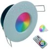 Faretto Led Da Incasso Per Bagno Box Doccia Lampada RGBW 5W GU10 Cromoterapia -Negozio al dettaglio Paulmann 30053202 1