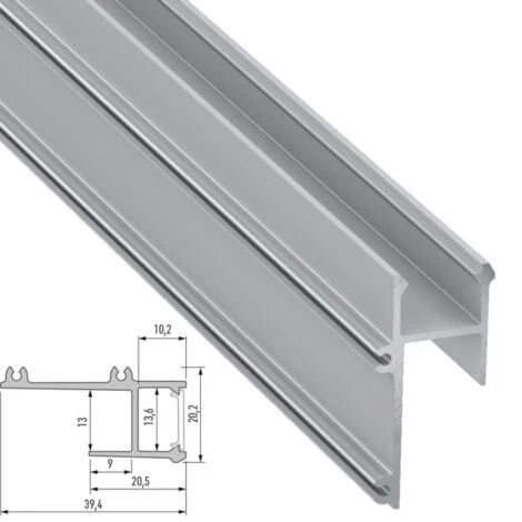 Profilo Alluminio APA12 2,02M 4 Profilo Alluminio APA12 2,02M - immagine 2