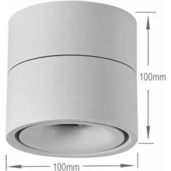 Faretto LED 10W Plafoniera, Angolo Corpo Lampada Regolabile, Faretti, Faretto, Faretto, Faretto Orientabile, Faretto LED, 10x10x10cm (bianco-4000K) [classe Energetica A +] -Negozio al dettaglio Paulmann 30854731 5