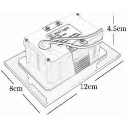 Segnapasso Led 4w Luce Fredda Rettangolo Bianco Vetro Interno Faretto Incasso -Negozio al dettaglio Paulmann 30972978 4