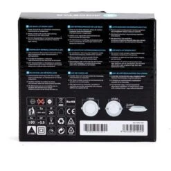 Faretto Led Slim Da Incasso 6W Rotondo Cornice Bianca Apertura 100 Gradi Bianco Neutro 4000K Aigostar -Negozio al dettaglio Paulmann 32027072 4