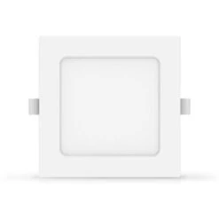 Faretto Led Slim Da Incasso 6W Quadrato Cornice Bianca Apertura 100 Gradi Bianco Freddo 6500K Aigostar