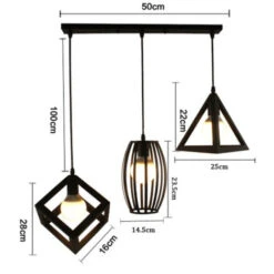 Lampadario Sospeso | Stile Industriale Retrò | Set Di 3 | Piatto Lungo -Negozio al dettaglio Paulmann 32126658 3