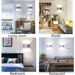 Applique Da Parete Rettangolare Moderna Applique Da Parete A Led Moderna 6W Lampadario Semplice Bianca Fredda Per Comodino Caffè Dell'Ufficio Corridoio -Negozio al dettaglio Paulmann 32153124 3