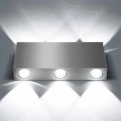 Applique Da Parete Rettangolare Moderna Applique Da Parete A Led Moderna 6W Lampadario Semplice Bianca Fredda Per Comodino Caffè Dell'Ufficio Corridoio -Negozio al dettaglio Paulmann 32153124 4