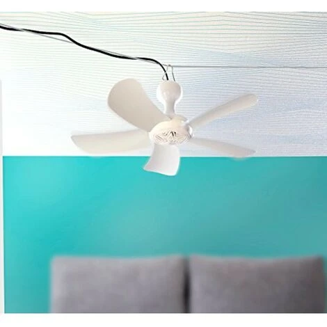 VENTILATORE DA SOFFITTO VORTICE CON 5 PALE GANCIO ATTACCO RAPIDO VENTOLA FAN 4 VENTILATORE DA SOFFITTO VORTICE CON 5 PALE GANCIO ATTACCO RAPIDO VENTOLA FAN - immagine 2