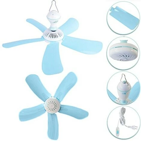 VENTILATORE DA SOFFITTO VORTICE CON 5 PALE GANCIO ATTACCO RAPIDO VENTOLA FAN 6 VENTILATORE DA SOFFITTO VORTICE CON 5 PALE GANCIO ATTACCO RAPIDO VENTOLA FAN - immagine 4