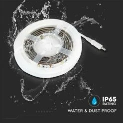 VT-8082 STRISCIA LED 1mt Autoadesiva 2,4W 200lm A BATTERIA CON SENSORE Di Movimento IP65 - SKU 2573 / 2574 Bianco Naturale -Negozio al dettaglio Paulmann 32993554 4