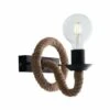 Lampada Da Parete Applique A Corda Di Canapa E Metallo -Negozio al dettaglio Paulmann 33044253 1