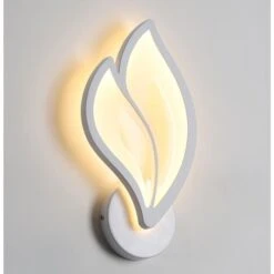 Lampada Da Parete A Led, Applique Da Muro Creativa, Applique Da Parete In Acrilico Design Moderno Per Camera Da Letto, Corridoio, Soggiorno Ufficio-Bianco Caldo