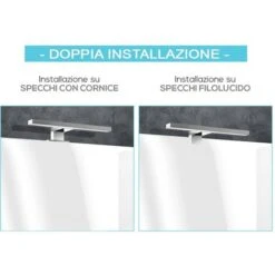 Lampada LED Da 30 Cm In ABS Cromo Doppia Installazione Luce Fredda -Negozio al dettaglio Paulmann 34347762 3
