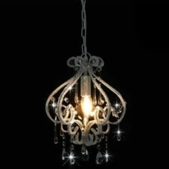 Nova Lampadario Con Perle Rotondo E14 Design Elegante Vari Colori Colore : BIANCO -Negozio al dettaglio Paulmann 34537348 3