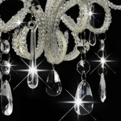 Nova Lampadario Con Perle Rotondo E14 Design Elegante Vari Colori Colore : BIANCO -Negozio al dettaglio Paulmann 34537348 5