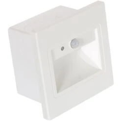 Segnapasso Da Parete LED 1.5W Da Incasso Con Sensore PIR Bark Bianco Bianco Naturale 4000K 53 Mm120º