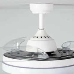 Ventilatore LED Da Soffitto Dalori Bianco Pale Pieghevoli MOTORE DC TECHBREY 160cm -Negozio al dettaglio Paulmann 36231554 4