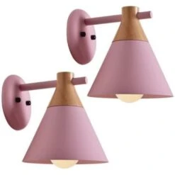 2 PCS Lampada Da Parete E27 Coperchio Della Pentola Ferro Battuto Retrò Camera Da Letto Soggiorno Cucina Applique Da Parete Metallo Industriale, Nero