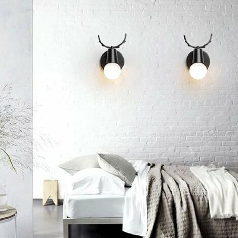 2 Pcs Moderno Lampada Da Parete Interni LED Applique Da Parete Animale Creativo Decorazione Camera Da Letto Soggiorno Nero 4 2 Pcs Moderno Lampada Da Parete Interni LED Applique Da Parete Animale Creativo Decorazione Camera Da Letto Soggiorno Nero - immagine 2