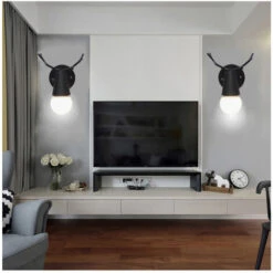 2 Pcs Moderno Lampada Da Parete Interni LED Applique Da Parete Animale Creativo Decorazione Camera Da Letto Soggiorno Nero 8 2 Pcs Moderno Lampada Da Parete Interni LED Applique Da Parete Animale Creativo Decorazione Camera Da Letto Soggiorno Nero -Negozio al dettaglio Paulmann 36486232 3