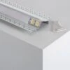 Profilo In Alluminio Da Incasso In Gesso / Cartongesso Con Coperchio Continuo Per Strisce LED Fino A 20mm -Negozio al dettaglio Paulmann 36983512 1