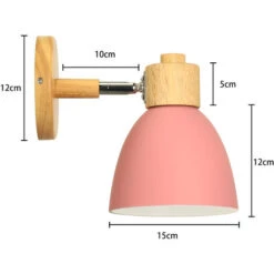Applique Da Muro Moderna In Legno Nordico Applique Da Parete Vintage Retrò Per Soggiorno Bar Caffetteria Camera Da Letto Interna Rosa -Negozio al dettaglio Paulmann 37534219 5