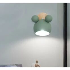 2X Applique Da Muro Nordica Lampada A Muro Per Cartoni Animati Applique Da Parete Creativa Luce A Muro Di Personalità Semplice Per Soggiorno Camera Da Letto Camera Dei Bambini Verde -Negozio al dettaglio Paulmann 37544027 3