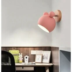 Applique Da Muro Nordica Lampada A Muro Per Cartoni Animati Luce A Muro Di Personalità Semplice Applique Da Parete Creativa Per Soggiorno Camera Da Letto Camera Dei Bambini Rosa -Negozio al dettaglio Paulmann 37544031 3