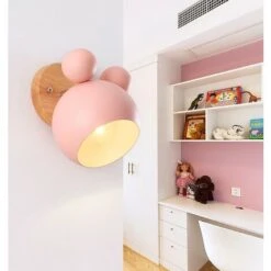 Applique Da Muro Nordica Lampada A Muro Per Cartoni Animati Luce A Muro Di Personalità Semplice Applique Da Parete Creativa Per Soggiorno Camera Da Letto Camera Dei Bambini Rosa -Negozio al dettaglio Paulmann 37544031 4