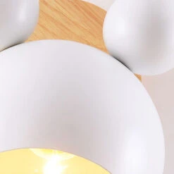 Applique Da Muro Nordica Lampada A Muro Per Cartoni Animati Luce A Muro Di Personalità Semplice Applique Da Parete Creativa Per Soggiorno Camera Da Letto Camera Dei Bambini Bianca -Negozio al dettaglio Paulmann 37544036 4