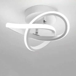 Plafoniere Moderna A Led Bianco Lampadario Stile Nordico Plafoniere Design Creativo Per Camera Da Letto, Cucina, Soggiorno, Corridoio, Ristorante, Balcone, Bianco Freddo