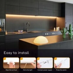 Kit Striscia Led 12V 6,5W SMD 2835 3 Metri IP20 Bianco Caldo 3000K Aigostar -Negozio al dettaglio Paulmann 39504423 5