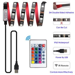 Striscia LED Adesiva Con Telecomando Luce RGB 5v USB 2MT Tagliabile 89428 -Negozio al dettaglio Paulmann 39717870 4