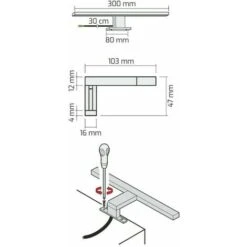 Applique Led Specchio Bagno CROMATA - Waterproof - IP44 Certificato. Lampada Da Specchio A Led Per Bagno. 30cm - 6000 Gradi K -Negozio al dettaglio Paulmann 40512402 3